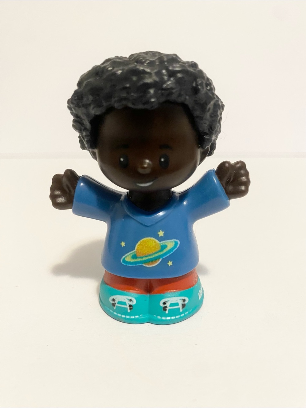 Little People Camping PJs Boy Figure Dark Skin Dollhouse Fisher Price 4/$20 🛑